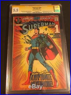 Superman 233 CGC SS 233 Signed Neal Adams Kryptonite Destroyed