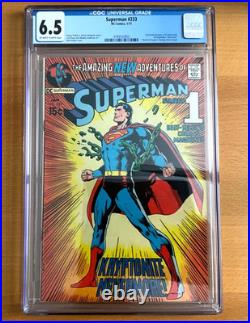 Superman #233 Cgc 6.5/dc Comics 1971/neal Adams Cover Art
