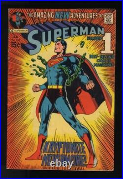 Superman #233 FN 6.0 Neal Adams Cover! Superman Breaks Loose! DC Comics 1971