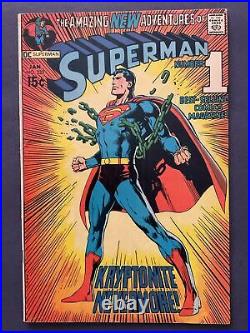 Superman- #233 Very Fine 8.0 Iconic cover art by Neal Adams KEY ISSUE