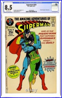 Superman #243 CGC 8.5 1971 4554976005