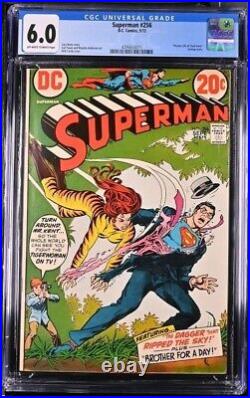 Superman #256 CGC 6.0 OW-W