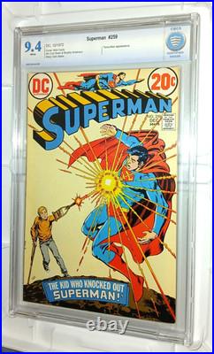 Superman # 259 December 1972 DC Swan / Cardy Art Cbcs 9.4 Nm Not Cgc