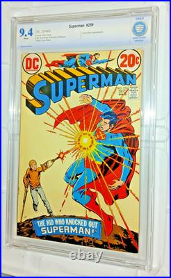Superman # 259 December 1972 DC Swan / Cardy Art Cbcs 9.4 Nm Not Cgc
