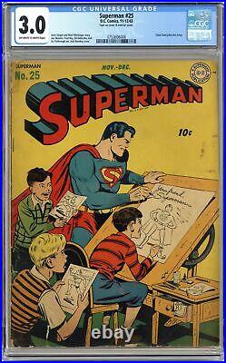 Superman #25 CGC 3.0 1943 3753606008