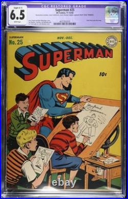 Superman 25 CGC 65 R C1 DC Comics 1943 G2U