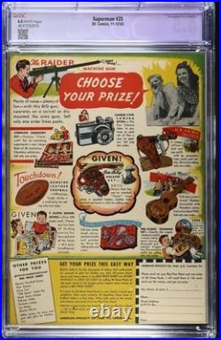 Superman 25 CGC 65 R C1 DC Comics 1943 G2U