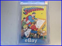 Superman #25 CGC 8.0 Comic Book 1943 Clark Kent joins the Army