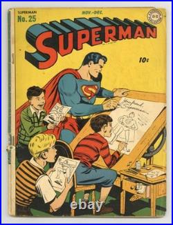 Superman #25 GD- 1.8 1943