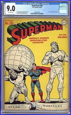 Superman #28 CGC 9.0 1944 0702685001