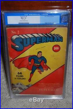 Superman #2 CGC 1.5 DC 1939 Hard to find! JLA! Follows Action #1 C12 698 cm