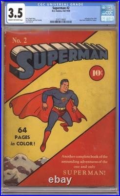 Superman #2 CGC 3.5 1939 3747114001