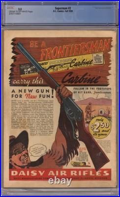 Superman #2 CGC 3.5 1939 3747114001 Superman #2 CGC 3.5 1939 3747114001