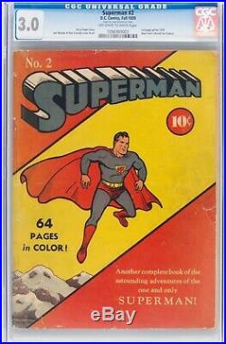 Superman #2 (DC, 1939) CGC GD/VG 3.0 Off-white to white pages
