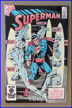 Superman, 2 pages Camera-Ready Original 11x16 Art, signed Curt Swan, Jan'85