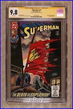 Superman (2nd Series) #75 1993 Direct Variant 1st Printing CGC 9.8 SS 1316554013