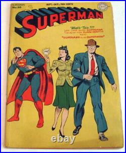 Superman #30, Sept. /Oct, 1944, Origin & 1st Mr. Mxyztplk! Key Book! CGC 4.5