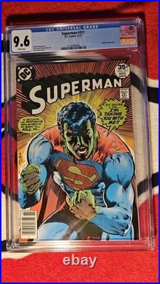 Superman #317 1977 CGC 9.6 WHITE Pages Neal Adams Classic Cover Kryptonite