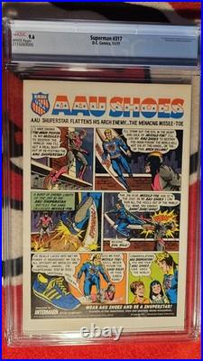 Superman #317 1977 CGC 9.6 WHITE Pages Neal Adams Classic Cover Kryptonite Superman #317 1977 CGC 9.6 WHITE Pages Neal Adams Classic Cover Kryptonite