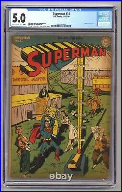 Superman 31 (CGC 5.0) Luthor! Bill Finger, Wayne Boring 1944 DC Comics