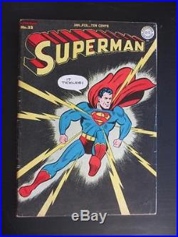 Superman #32 1945 DC RARE Black Cover! Check out our NR Auctions