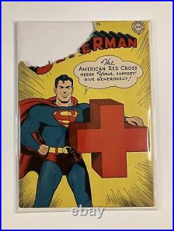 Superman #34 1945 Red Cross War Cover 0.5 Poor