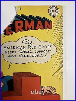 Superman #34 1945 Red Cross War Cover 0.5 Poor