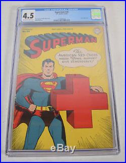Superman 34 DC 1945 CGC 4.5 Lex Luthor American Red Cross