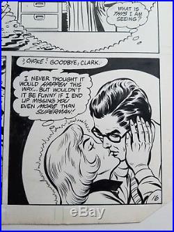 Superman 373 page 16 Original art Curt Swan / Dave Hunt