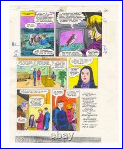 Superman #387 pg 23 COLOR GUIDE Original Comic Production Art