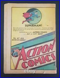 Superman #3 1939 No Cover But Otherwise Complete Nice Pages Great Research Comic