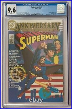 Superman 400 Anniversary CGC 9.6 NM+ WP / Frank Miller Pinup DC Comics 1984 Superman 400 Anniversary CGC 9.6 NM+ WP / Frank Miller Pinup DC Comics 1984