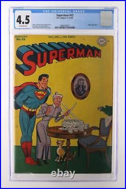 Superman #43 D. C. Comics 1946 CGC 4.5 Luthor appearance