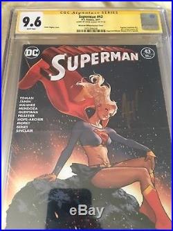 Superman 43 Hughes Variant LOSH Cover CGC 9.6 SS Signed By Adam Hughes Supergirl