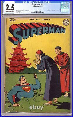 Superman #45 CGC 2.5 1947 4346141014