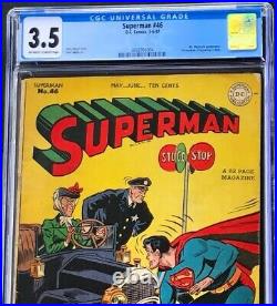 Superman #46 (1947) CGC 3.5 1st mention of Superboy in title! DC Comics