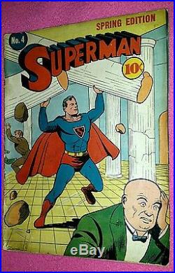 Superman #4 (Spring 1940, DC)