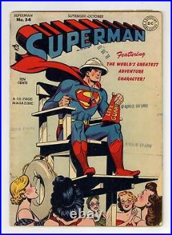 Superman #54 GD/VG 3.0 1948