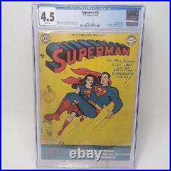 Superman #57 (1949) DC Comics CGC 4.5