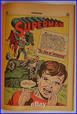 Superman #57 (Mar-Apr 1949, DC) The Son of Superman The Machine Men