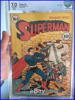 Superman #5 CBCS 7.0 $1 AUCTION