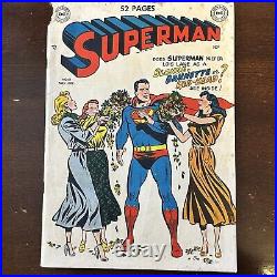 Superman #61 (1949) 1st Green Kryptonite! Origin retold! 1st Time to Krypton