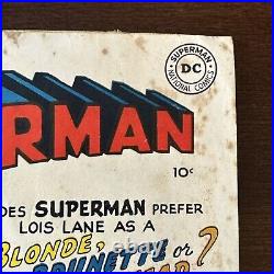 Superman #61 (1949) 1st Green Kryptonite! Origin retold! 1st Time to Krypton