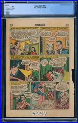 Superman #61, 1949, CGC PG, page 17 only, 1st image of Kryptonite on this page