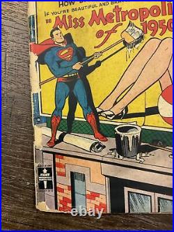 Superman 63 1950 DC Golden Age Superman Pinup Cover