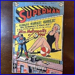 Superman #63 (1950) Golden Age GGA Good Girl Art Canadian Edition