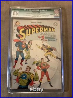 Superman 65 The Three Supermen From Krypton! 1950 4.0 CGC Qualified
