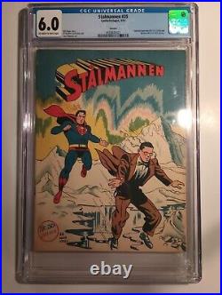 Superman #67 Comic Book 1951 Stalmannen Swedish Variant Cgc 6.0 Batman Story