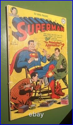 Superman #69 SOLID STAPLES Date Stamp #90 Cover Tears Bright Colors! Lot Of 2