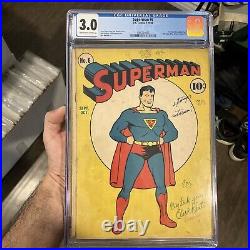 Superman #6 1940 CGC 3.0 Classic Cover